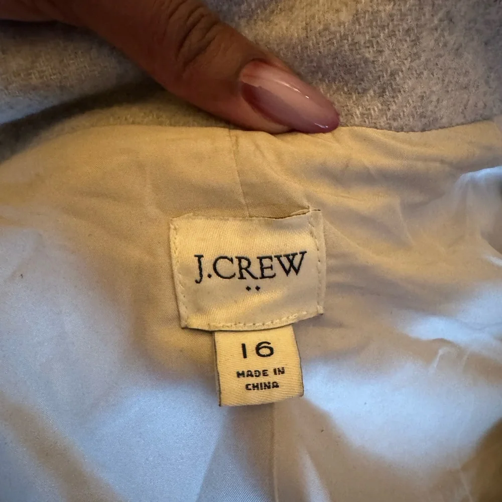 J. Crew Light Gray Lined Coat - Picture 5 of 5